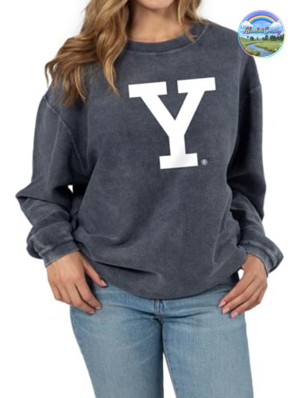 100% Cotton Crew Neck Fleece Pullover Sweatshirt